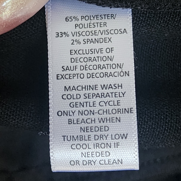 Loft Black with White Stripe Dress Marisa Trouser Pants - Picture 10 of 10